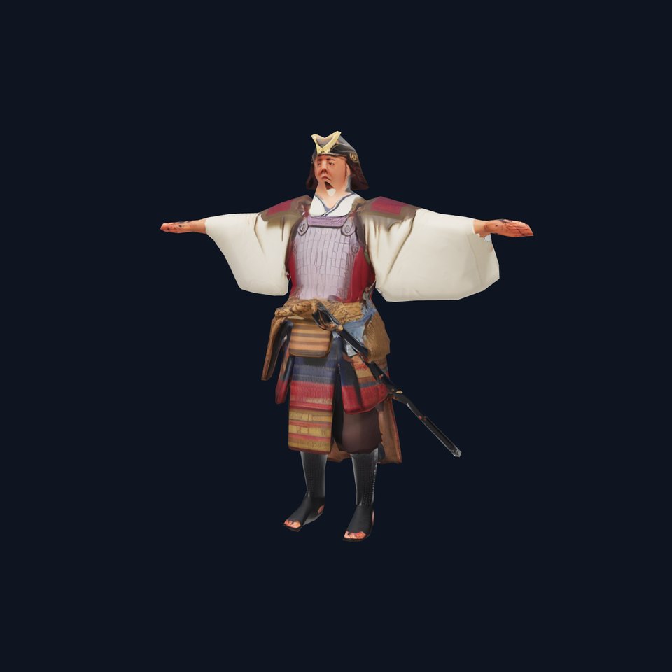 Traditional Samurai Warrior model pack